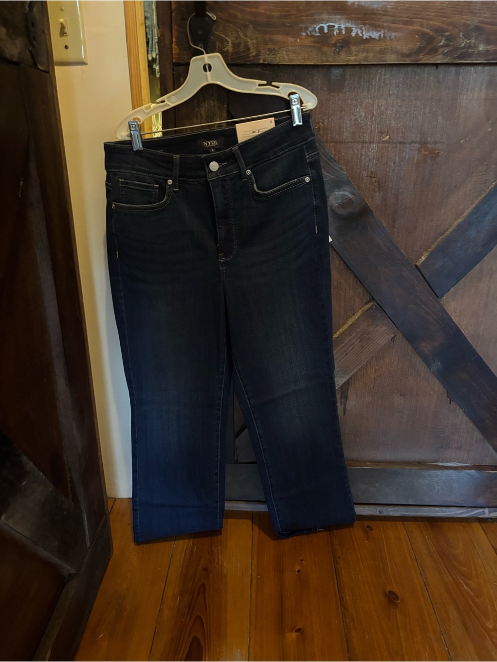 NYDJ Dark Indigo Straight Ankle Jeans